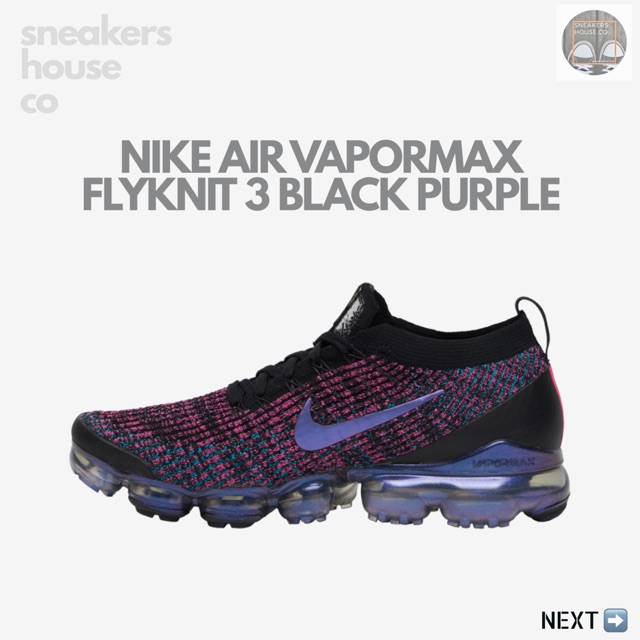vapormax flyknit 3 black purple