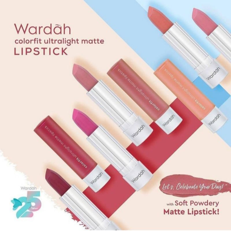 Jual 1.1 Wardah colorfit UltraLight matte lipstick Ready Original