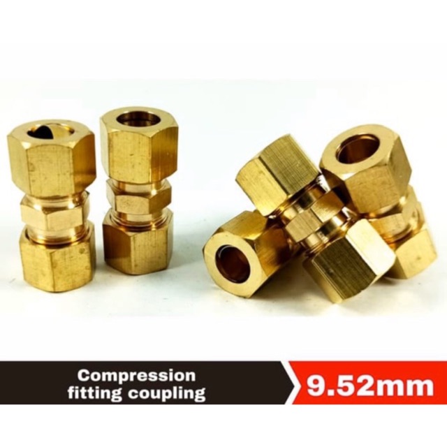 Jual Compression Fitting Nepel Sambungan Selang Tembaga Coupling Mm Shopee Indonesia