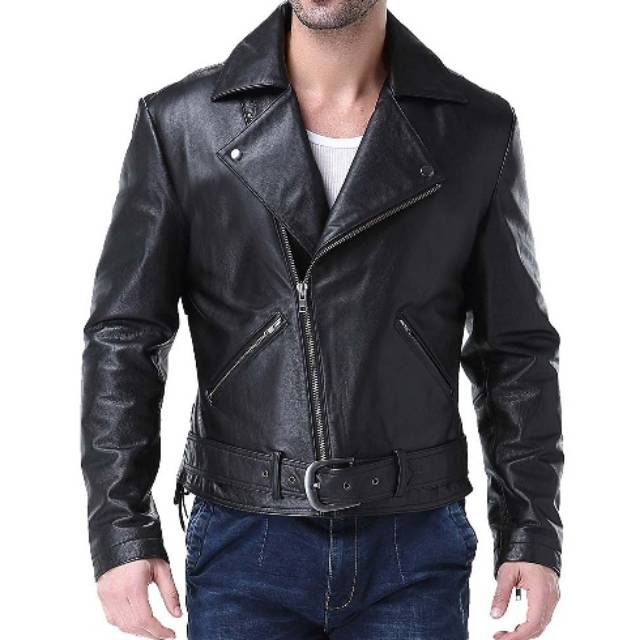 Jaket kulit Motor Pria | Ghost Rider Leather Jacket