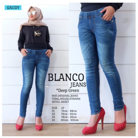 JEANS BLANCO LASER !!! Ripped jeans aplikasi laser tidak tembus bahan melar Termurah