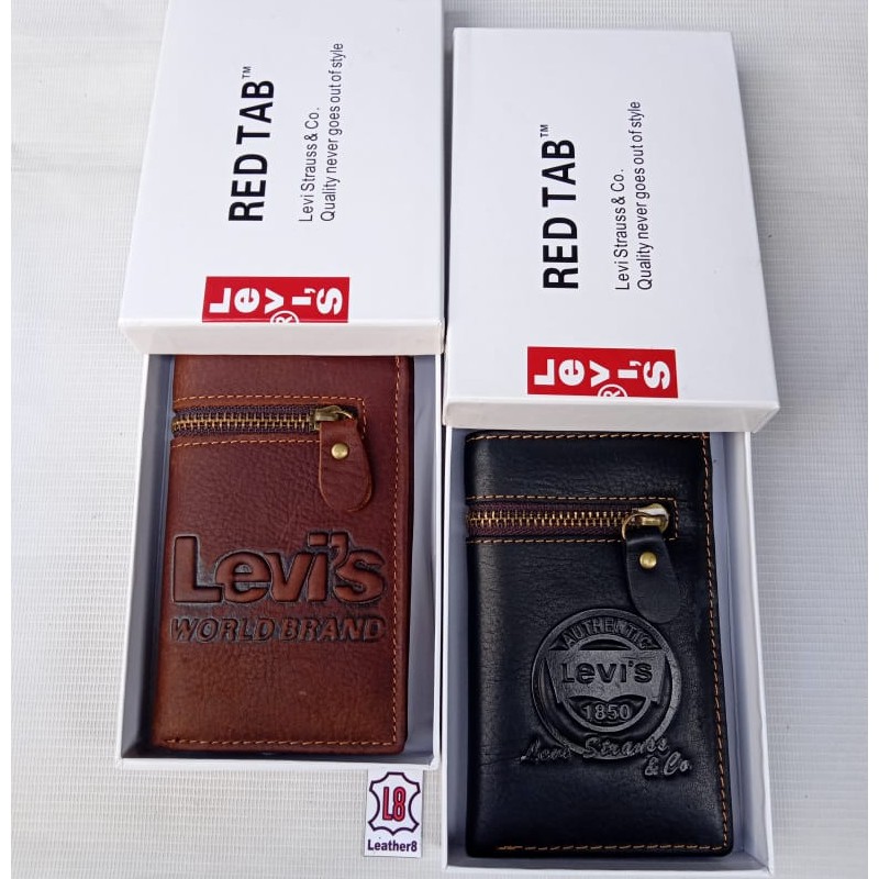 Dompet Kulit Pria Asli DP701 Motif Lipat Tanggung / Dompet pria / Dompet lipat