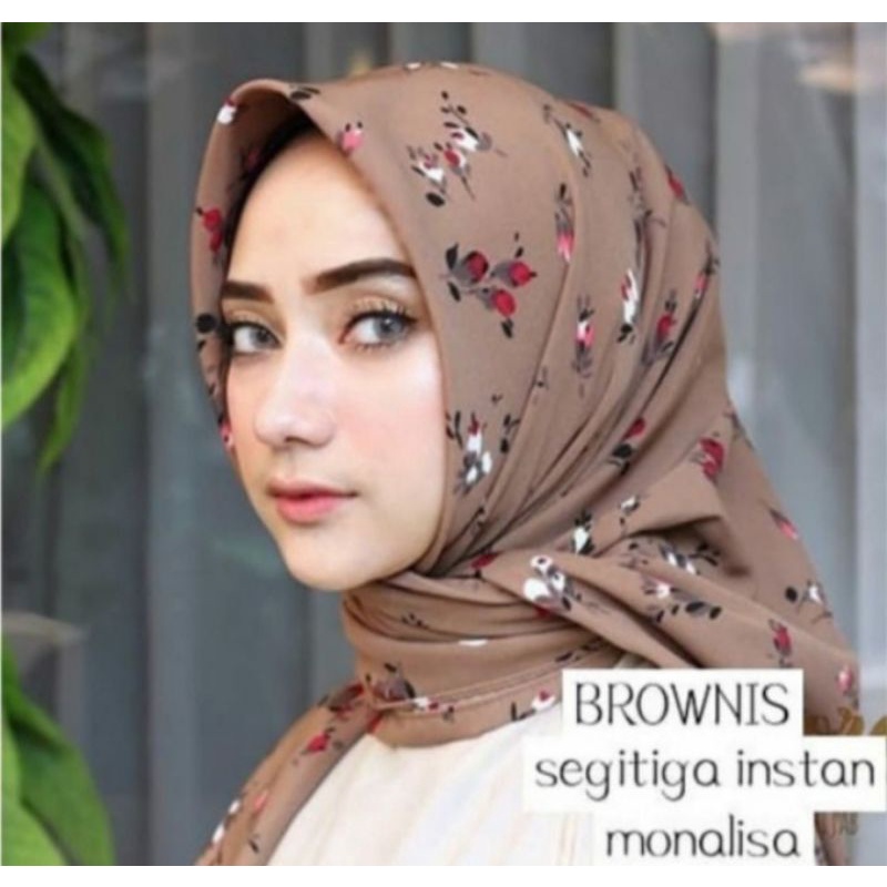 HIJAB INSTAN MOTIF TERBARU SEGITIGA INSTAN MOTIF