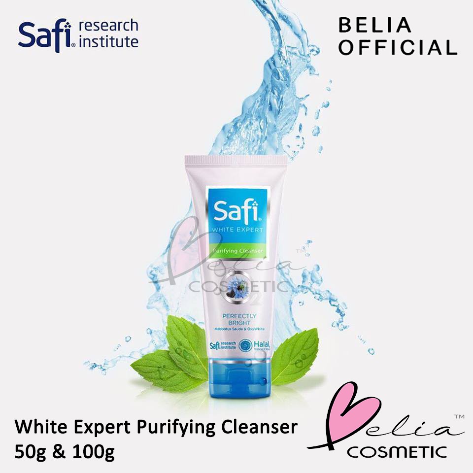 ❤ BELIA ❤ SAFI White Expert Purifying Cleanser 50g 100g (sabun cuci muka safi)