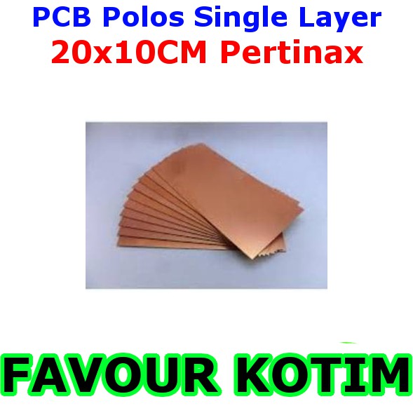 PCB POLOS PERTINAX 20X10 CM SINGLE LAYER FVKOTIM