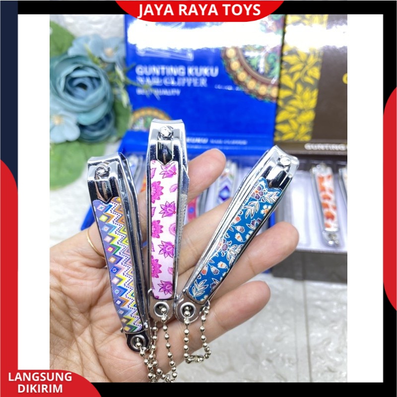 Gunting Kuku Ukuran Besar Tajam 8cm Berkualitas Motif Batik Nail Clipper Best Quality Bisa Cod