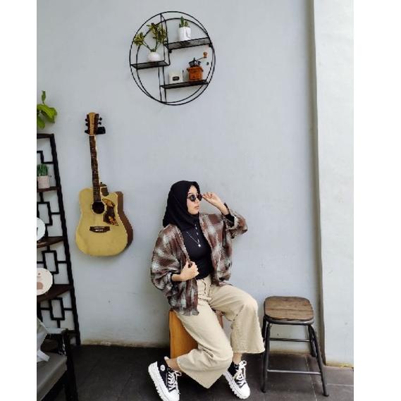 ssssss outer flanel viral/outer grid balon viral / outer balon flanel / outer tratan kotak kotak / c