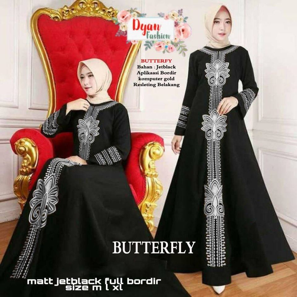 Abaya arab mewah -gamis arab terbaru-abaya turki kekinian-fashion muslimah kekinian-abaya remaja kekinian(AZ25)