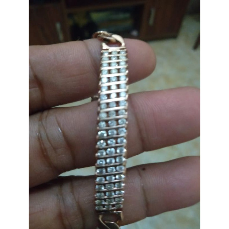 berlian medan gelang plat