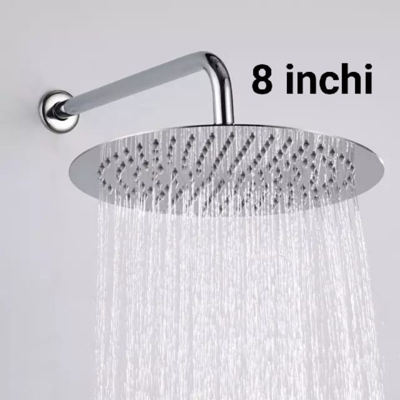 Wall shower stenlies/shower tanam tembok/Head shower