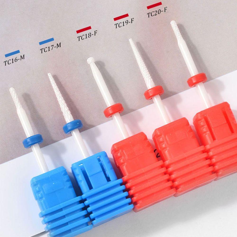 Mata Bor Paku AUGUSTINA Pemotong 23jenis Aksesoris Aparatur Pedicure3/32 &quot;Alat Milling Cutter Kikir Nail Art Keramik