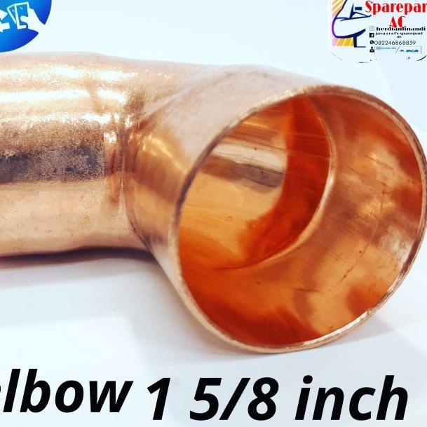 ➪ Elbow knee pipa tembaga AC ukuran 1 5/8 inch 90° ►