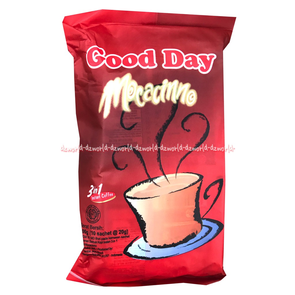 Good Day Mocacinno Isi 10 Sachet Kopi Instan Goodday Mokacino Kopi Instan Gooday Moka Cino Kopi Instan Kopi Moka 3in1 Instan Coffee 10pcs Mocha Cino