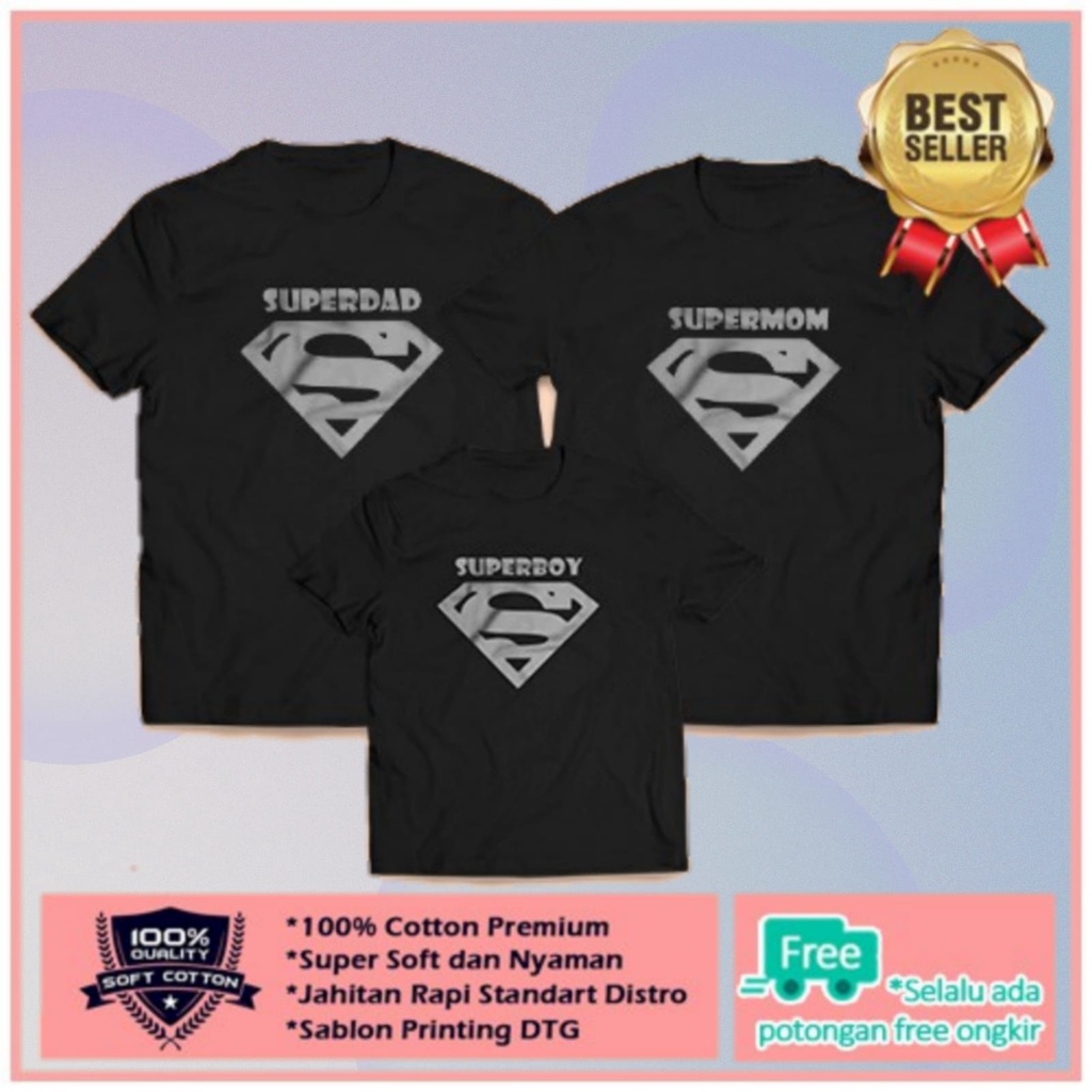 Kaos Couple Keluarga Ayah Ibu Anak / Baju Couple Pasangan/ Custome Kaos Couple Family Anak & Dewasa 