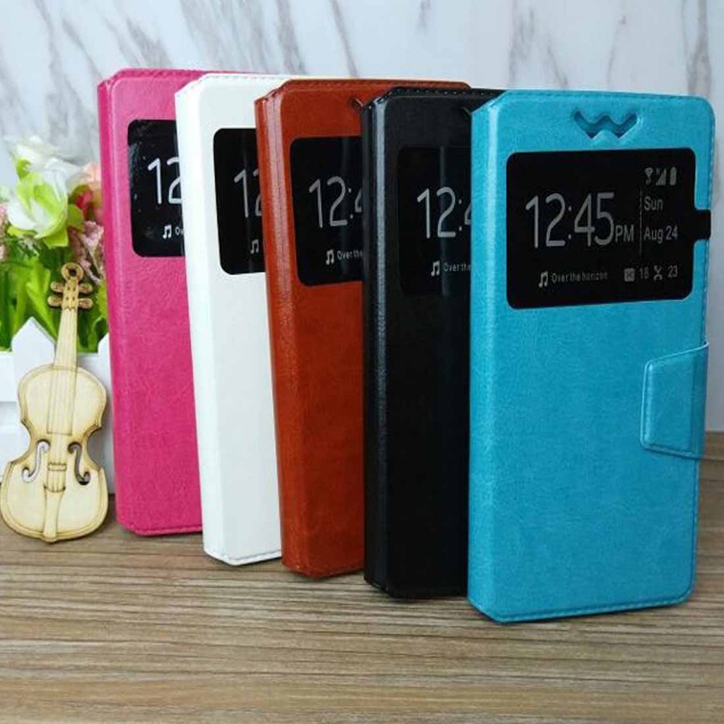 Leather Case Universal for Smartphone 3.5 - 5 Inch / Slide Up - Colour