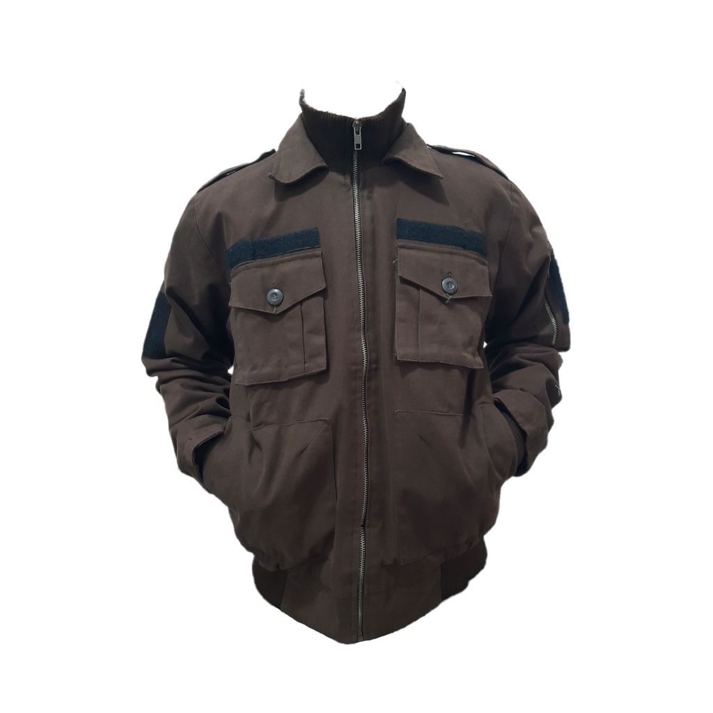 jacket us army dark brown canvas sweading