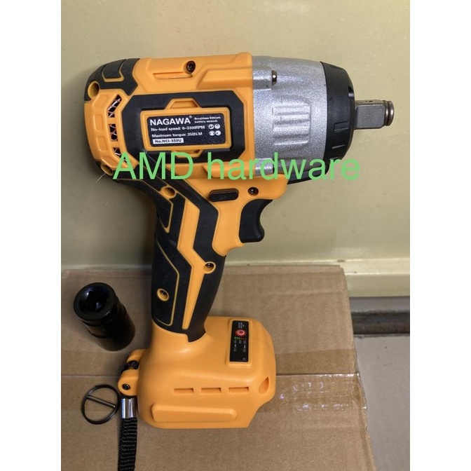 NCI-350U BOR IMPACT WRENCH CORDLESS BRUSHLESS NAGAWA HANYA UNIT MESIN