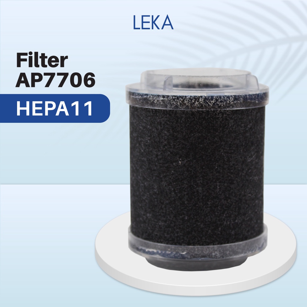 LEKA AP7706 Car Air Purifier - Replacement Filter HEPA11 Carbon