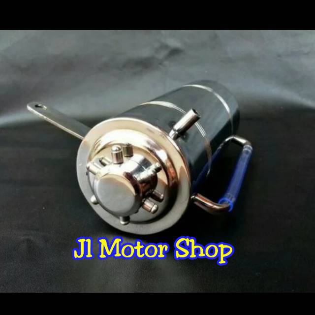 Tabung / Botol Oli Samping / Radiator Chrome Crome Stainles Ninja R RR Satria F1 Zr Rx king  Dll