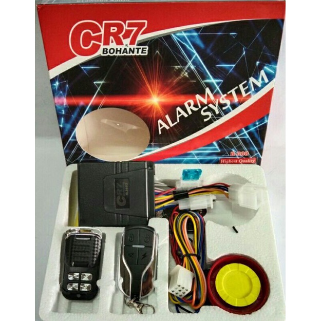 Alaram Motor Anti Maling Kunci Gembok Alaram Remote Motor Starter BHT Lengkap + Cara pasang Premium