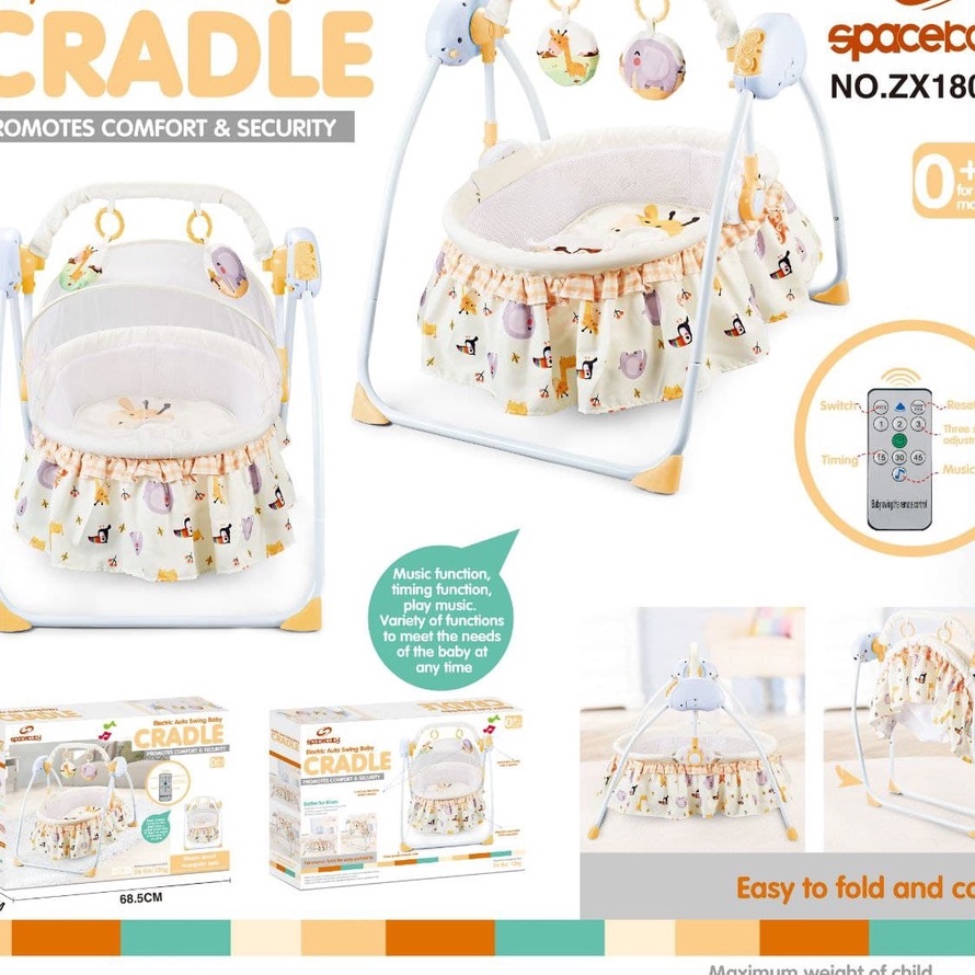 Makassar ! Swing Cradle Electric Baby Space Baby ZX 1804