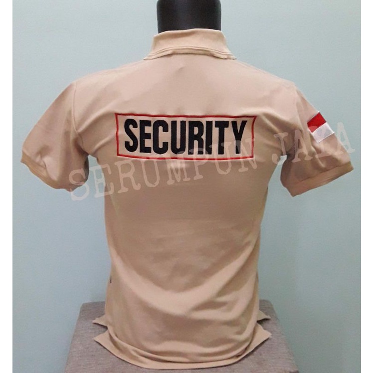 KAOS SECURITY WINGS KREM - KAOS KERAH SECURITY WINGS KREM FULL BORDIR