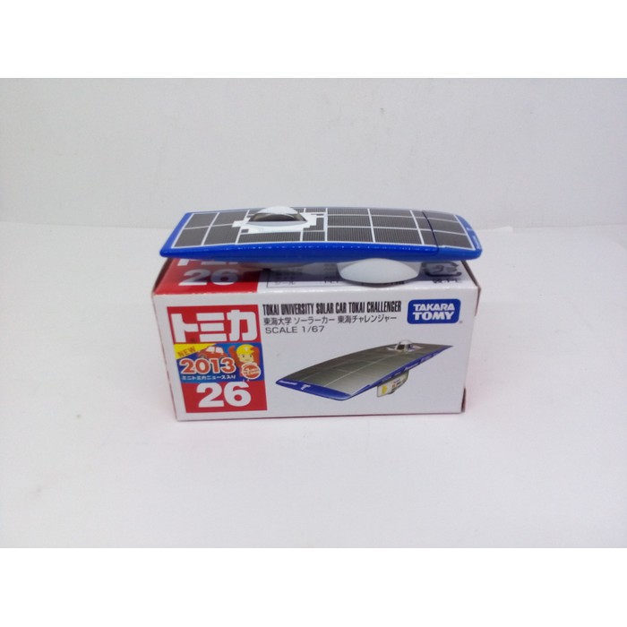 Tomica No 26 TOKAI UNVERSITY SOLAR CAR TOKAI CHALENGGER Takara Tomy Reguler