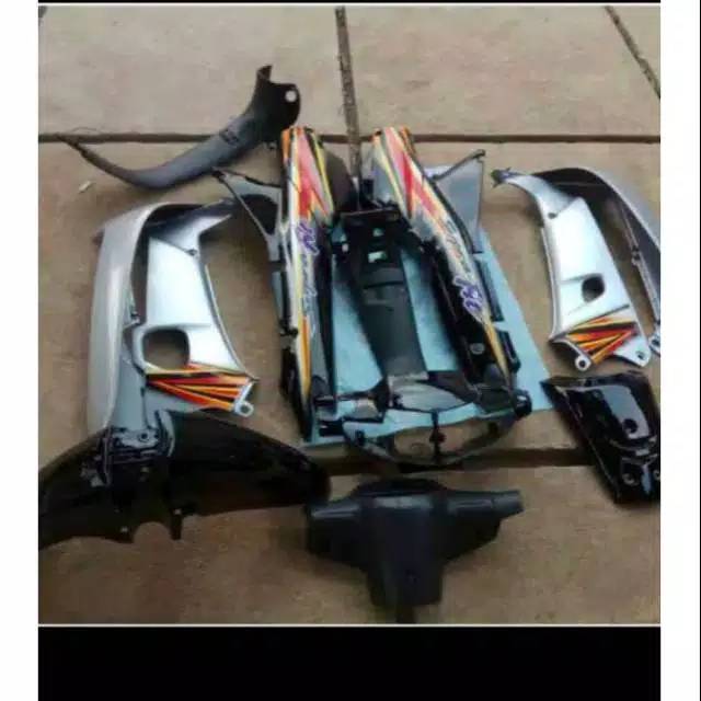 Fullset body halus kasar honda supra fit lama old/warna hitam silver