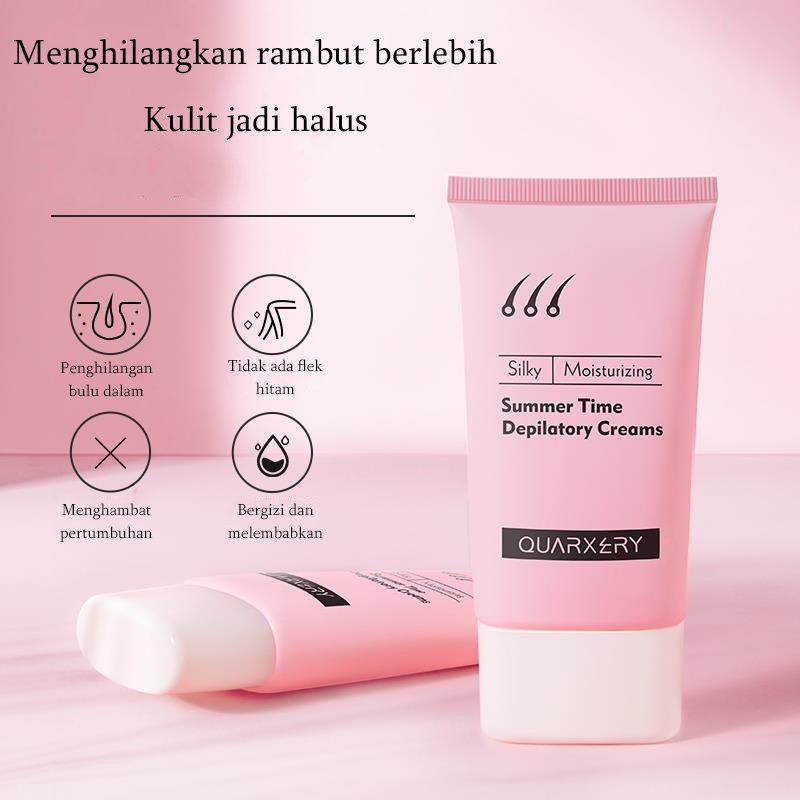 Krim Cream Penghilang bulu permanen rambut Rambut ketiak  Bagian privat kaki Lengan Hair removal cream cepat yang aman, lembut, tanpa rasa sakit, dan tidak menyebabkan iritasi