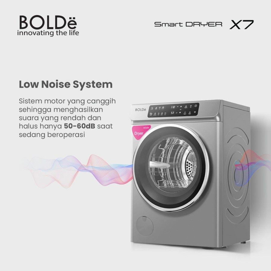 Pengering Pakaian BOLDe SMART DRYER X7 7 Kilo Garansi Resmi