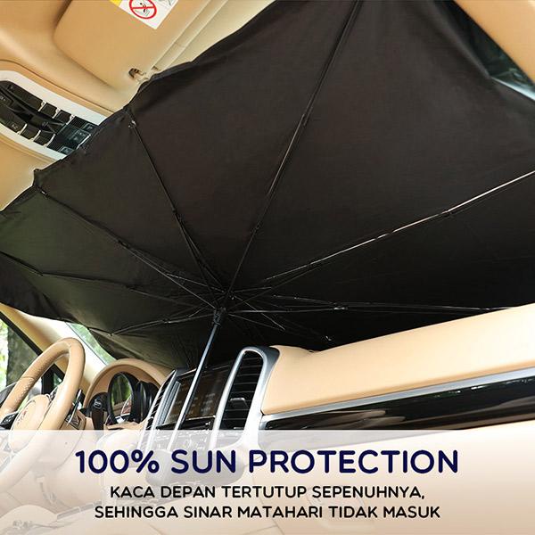 SAMONO SU001 Block UV Car Umbrella Sun Shade Pelindung Kaca Depan Mobil Anti UV Sun Shield Payung