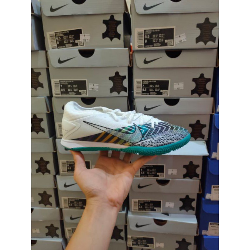 Sepatu Futsal Nike Vapor 13 Pro MDS 003 White Green