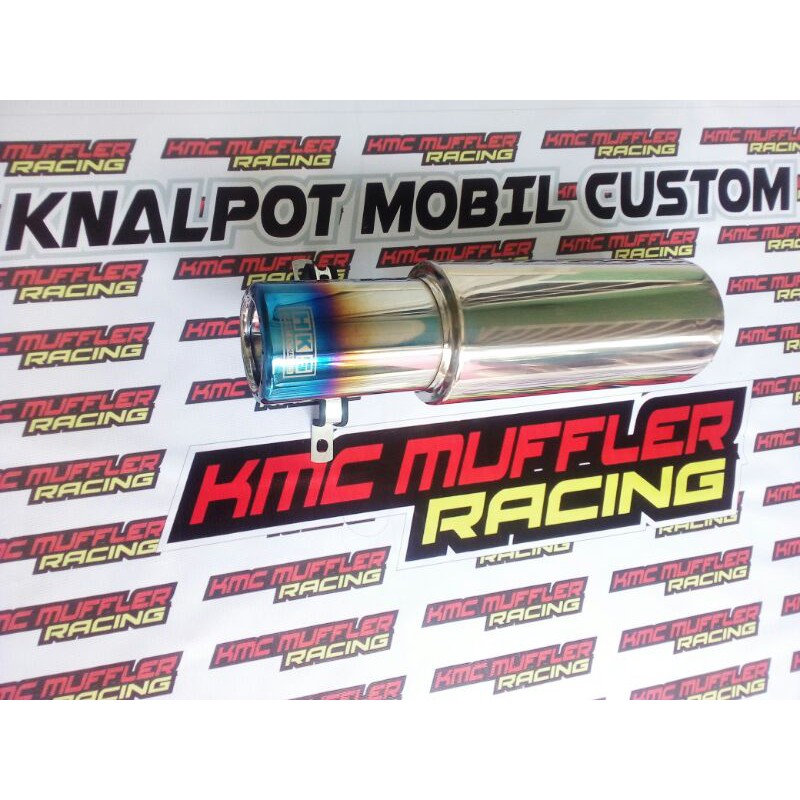 knalpot mobil racing hks gronel panjang ujung biru