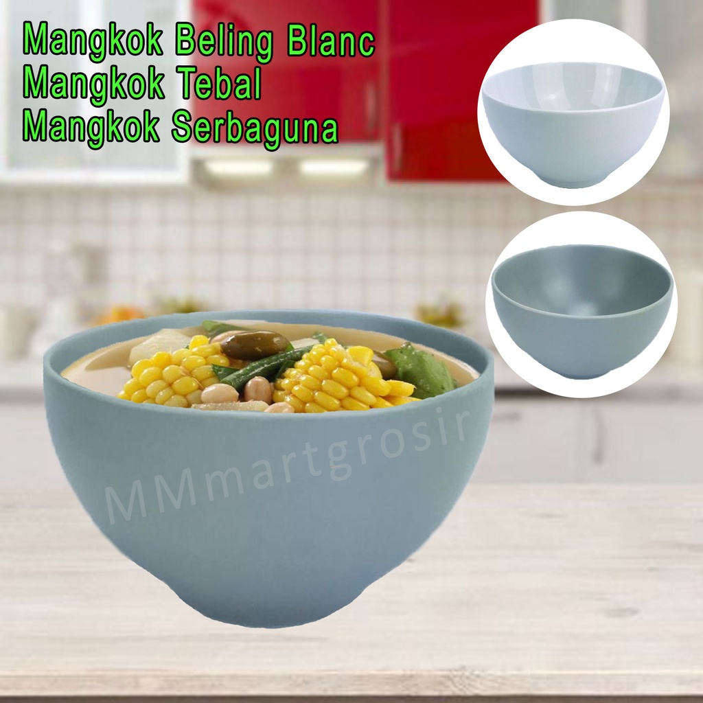 Mangkok Beling Blanc / Mangkok / Mangkok Tebal / Mangkok Serbaguna