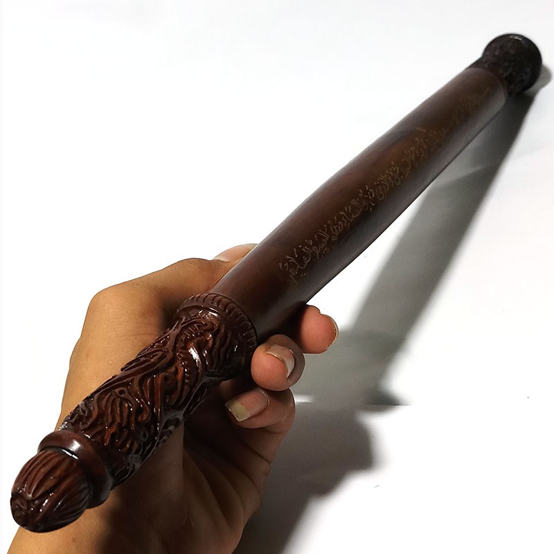 Tongkat komando UKIR RAJAH SULAIMAN kayu nogosari