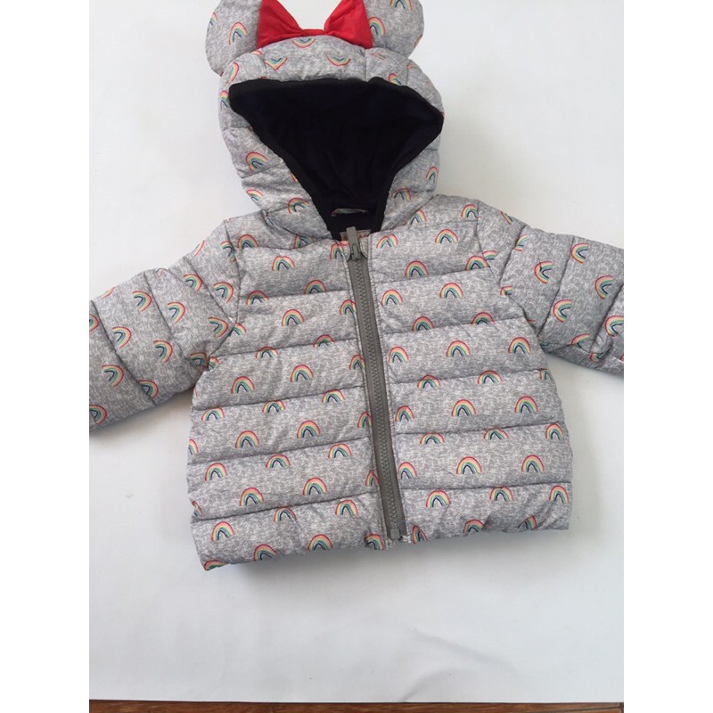 jaket winter anak perempuan rainbow pita merk baby gap x disney original