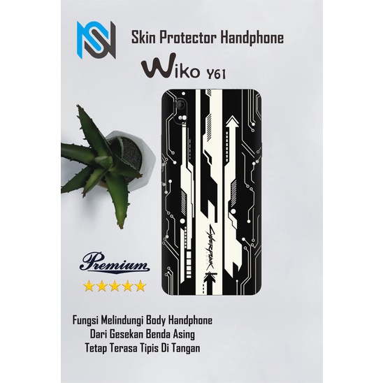 Isi 2pcs Garskin Hp Wiko View MAX Motif cyber - Free Custom Motif