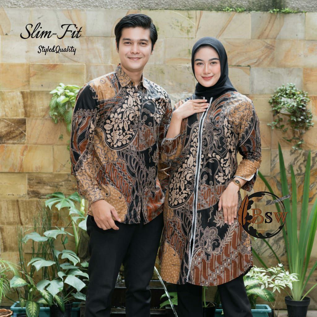 Batik Couple / Batik Couple Modern / Baju Batik Couple / Batik Tunik Couple / Kemeja Batik Couple