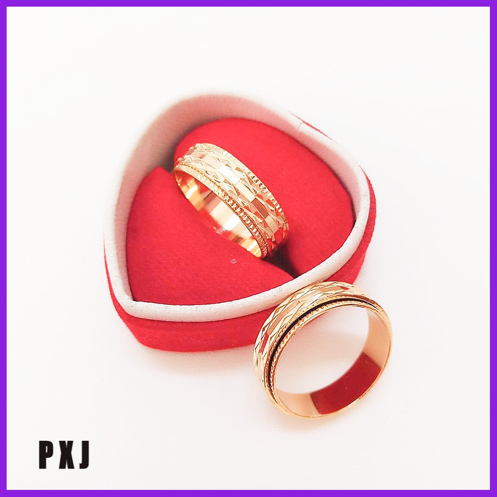 [BISA BAYAR DITEMPAT] M52047 CINCIN PUTAR CINCIN LAPIS EMAS BAGIAN TENGAH BISA PUTAR  CINCIN WANITA