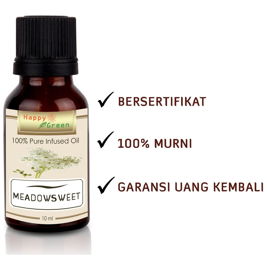 Bersertifikat Happy Green Meadowsweet Oil Minyak Meadowsweet Herbal