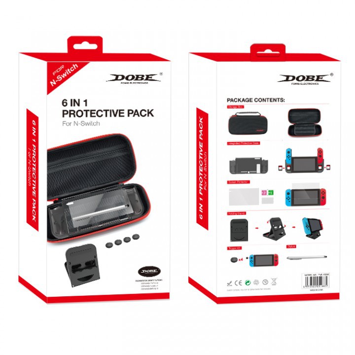 618 DOBE TNS-19286 - 6 in 1 Protective Pack for Nintendo Switch