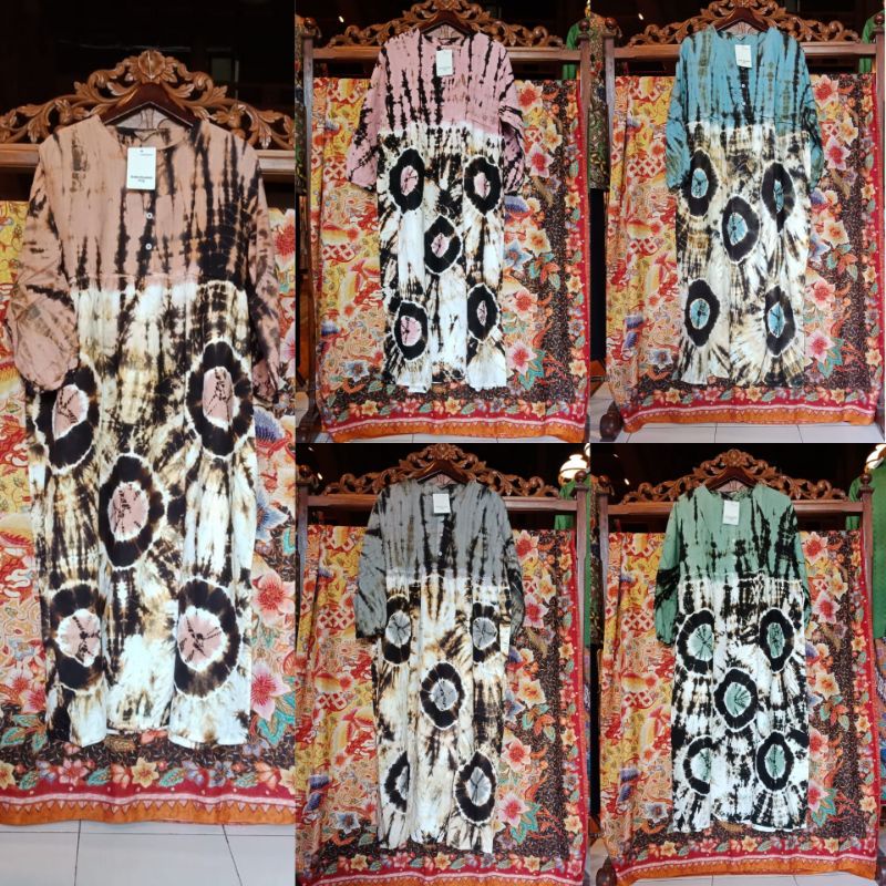Asyura Square Tie Dye by Dian Pelangi LIMITED EDITION Busana Homey Muslim Daily Kaftan Home Dress Ba