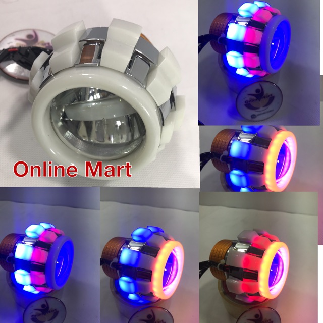 Lampu proji headlamp proji 3 tone Hi lo projie ubur-ubur