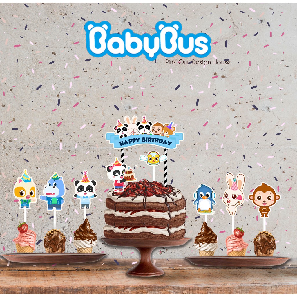 Baby Bus Cake Topper