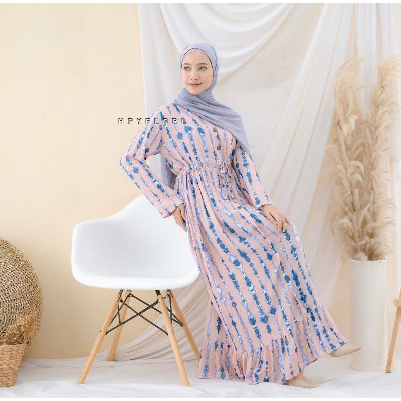 Linta Dress  Pakaian Wanita muslim Dress motif wanita muslim cantik