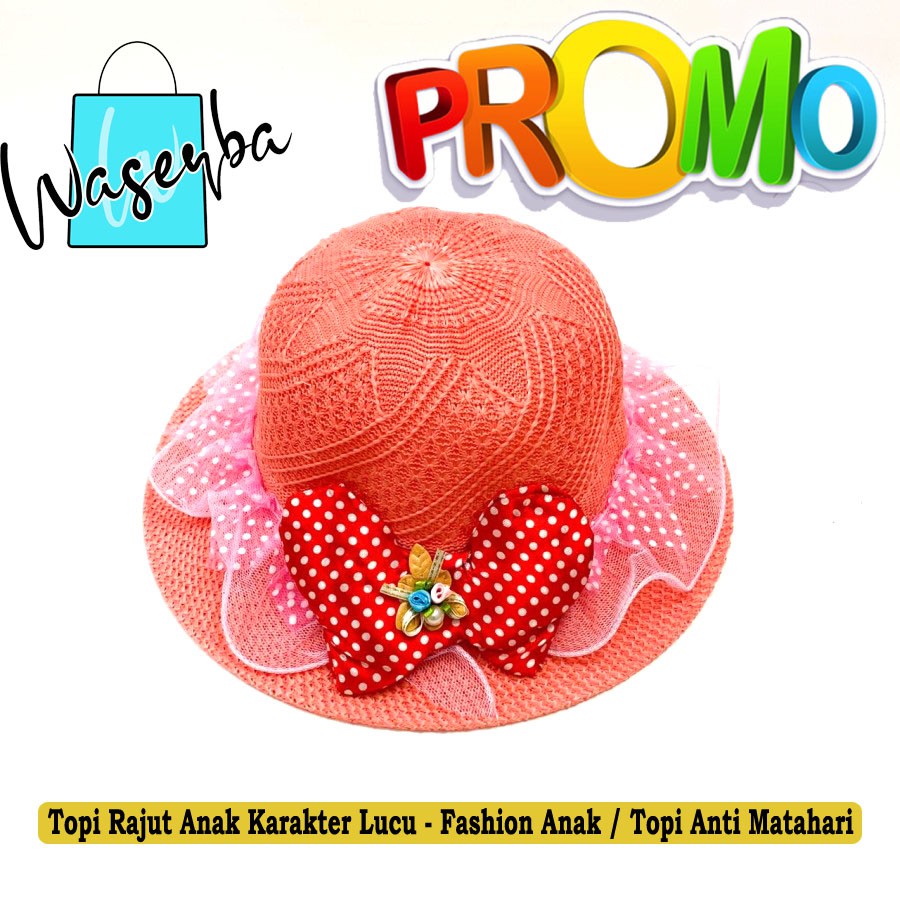 Topi Rajut Anak Karakter Lucu - Fashion Anak / Topi Anti Matahari