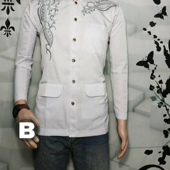 Harga Termurah Jasko Putih Bordir M L Xl Xxl Xxxl Kalem Elegan Grosir Baju Koko Grosir Jasko B Shopee Indonesia