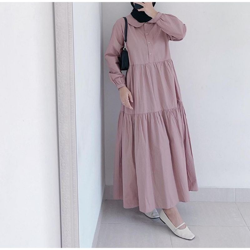 Midi dress katun madina / Midi dress busui