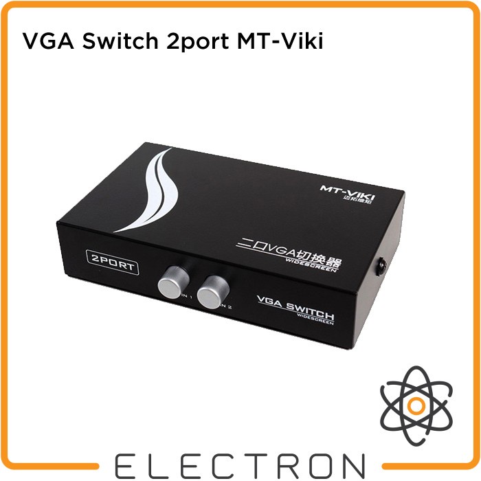 VGA Switch 2port MT-Viki Switcher 2 Input to 1 Output