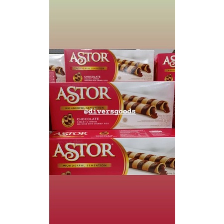 

wafer roll astor double chocolate 150 gram Ready